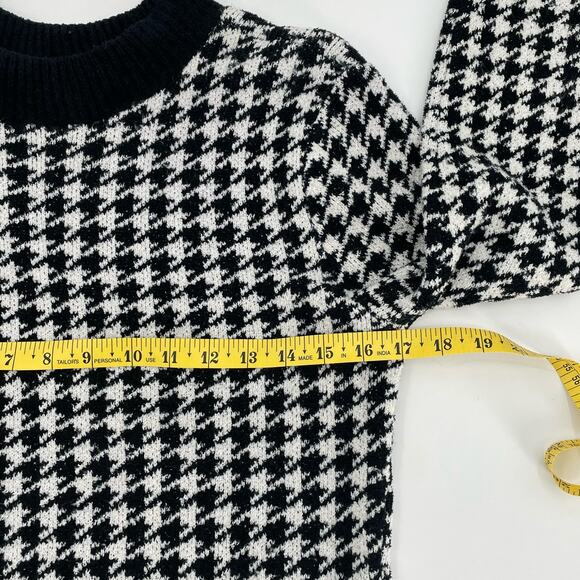 Express Women's Long Sleeve Sweater‎ Dress, Houndstooth, Sz. M - Picture 9 of 12